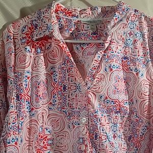 Woman's Dana Buchman XL Paisley Blouse